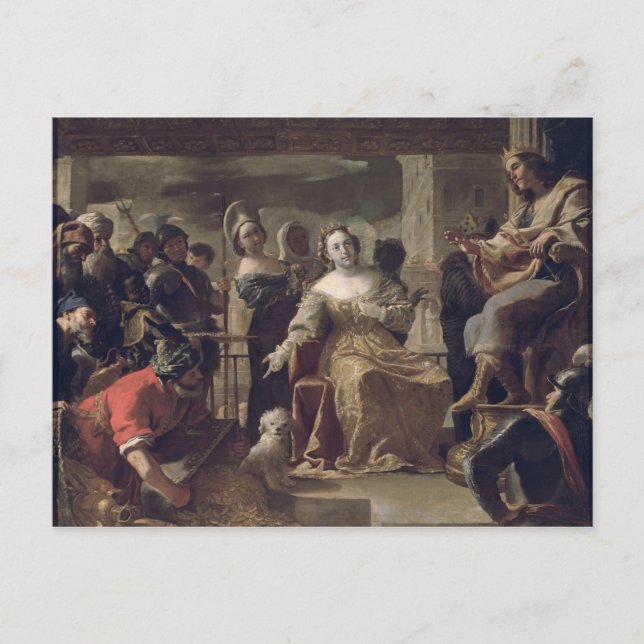 Carte Postale La reine de Saba devant Salomon (Devant)