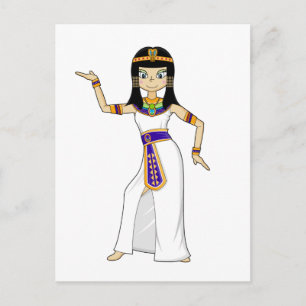 Carte Postale La reine égyptienne Cléopatra danse