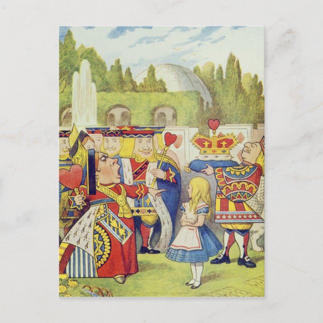 Carte Postale La reine est venue ! Et n'est-elle pas en colère ? (Devant)