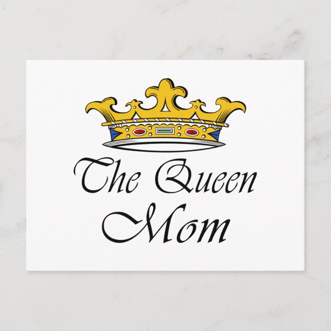 Carte Postale La Reine, maman ! T-shirt & idées cadeaux pour mam (Devant)