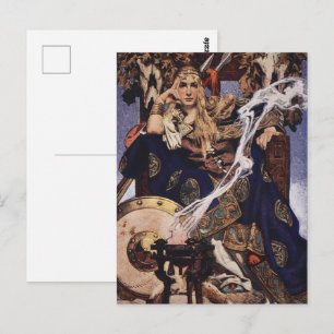 Carte Postale La Reine Medb Mythologie celtique par J.C. Leyende