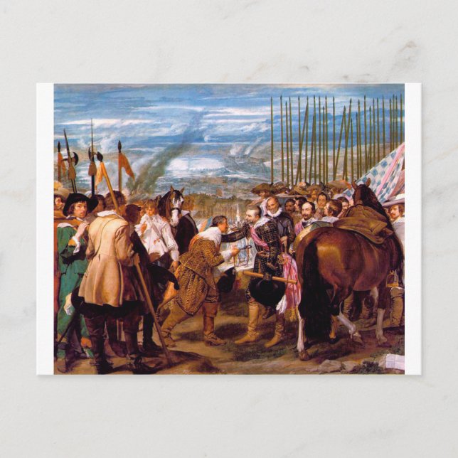 Carte Postale La renonciation de Breda par Diego Velazquez (Devant)
