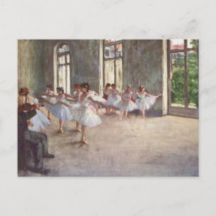Carte Postale La répétition de ballet dégazent par
