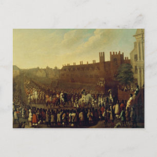 Carte Postale La restauration de Charles II à Whitehall