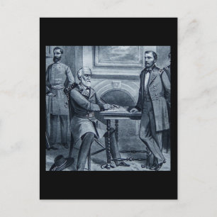 Carte Postale La restitution de Lee à Appomattox 1865 Vintage