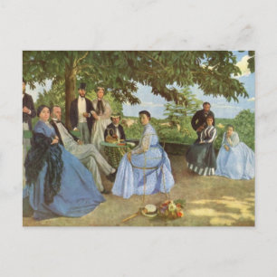 Carte Postale La Réunion Familiale, Frederick Bazille