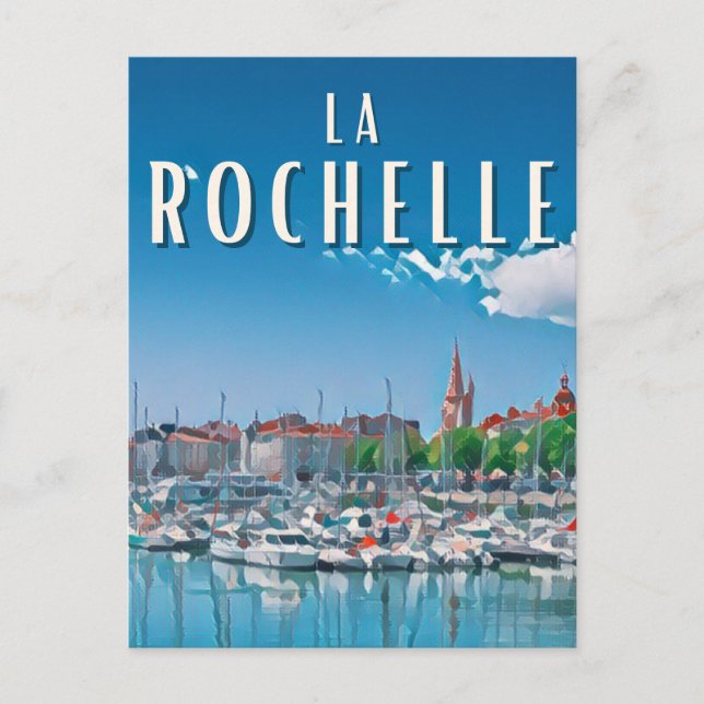 Carte Postale La Rochelle Photo Vintage  (Devant)