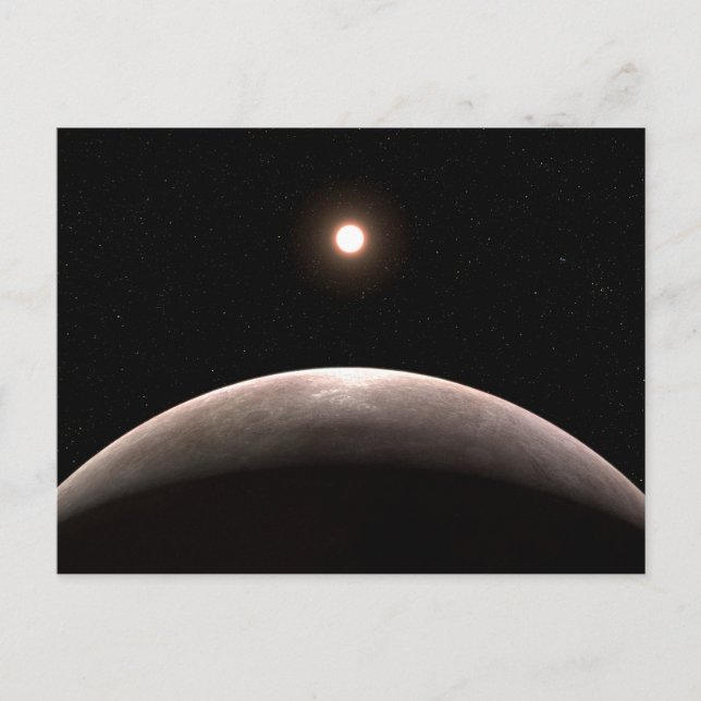Carte Postale La Rocky Exoplanet Lhs 475 B Et Son Étoile Hôte. (Devant)