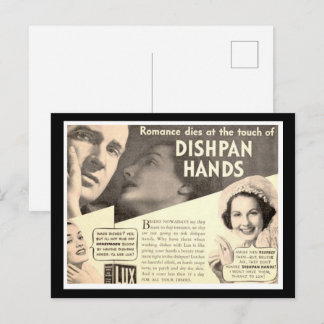 Carte Postale La romance meurt au toucher des MAINS DE PLONGÉE