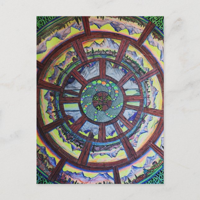 Carte Postale La roue du temps ligne cadeau (Devant)