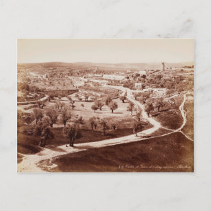 Carte Postale La route de Jérusalem à Bethléem 