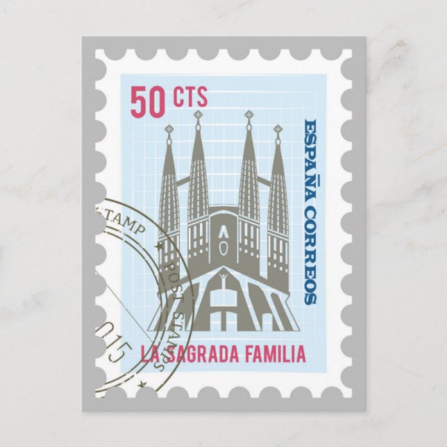 Carte Postale La Sagrada Familia (Devant)