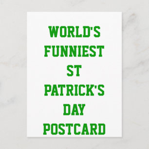 Carte Postale La Saint Patrick la plus drôle du monde