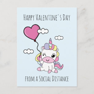 Carte Postale La Saint-Valentin de Unicorne