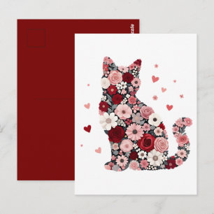 Carte Postale La Saint-Valentin des chats