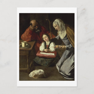 Carte Postale La Sainte Famille (huile sur toile) (pour plus de 