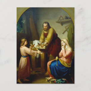 Carte Postale La Sainte Famille par Rafael Flores