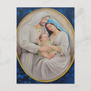 Carte Postale La Sainte Famille : Portrait de l'Amour Divin