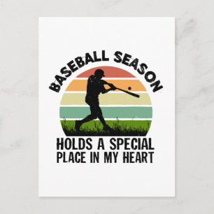 Carte Postale la saison de baseball occupe une place spéciale da