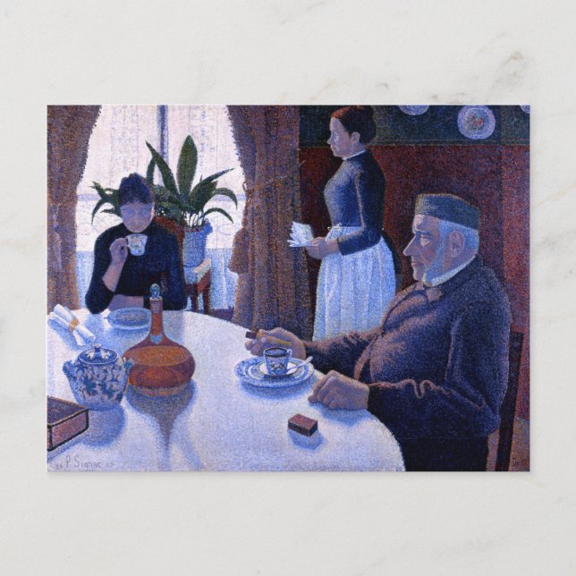 Carte Postale La salle à manger de Paul Signac (1887) (Devant)