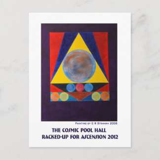 Carte Postale La salle de billard cosmique rafraîchie pour l'Asc