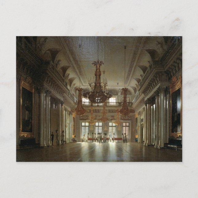 Carte Postale La salle du maréchal en hiver (Devant)