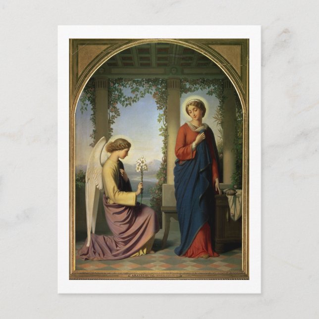 Carte Postale La Salutation angélique, ou Annonciation, 1860 (Devant)