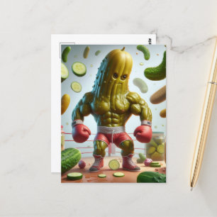 Carte Postale La sangle de boxe amusante