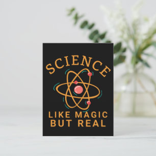 CARTE POSTALE LA SCIENCE COMME LA MAGIE MAIS L'AMOUREUX DE LA SC