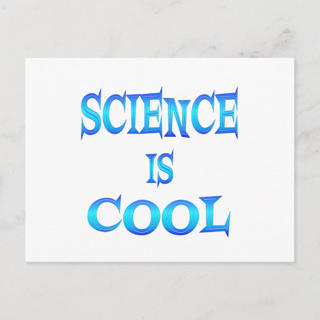 Carte Postale La science est Cool (Devant)