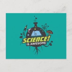 Carte Postale La science est géniale