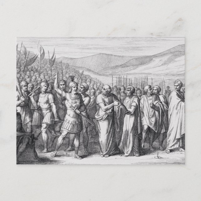 Carte Postale La sécession du peuple au Sacre des Mons (Devant)