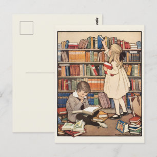 Carte Postale La semaine du livre pour enfants par Jessie Willco