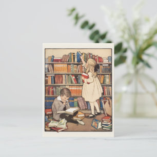 Carte Postale La Semaine du livre pour enfants par Jessie Willco