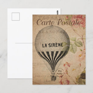 Carte Postale La Seréne Hot Air Balloon