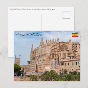 Carte Postale La Seu, la cathédrale de Palma de Mallorca - Espag