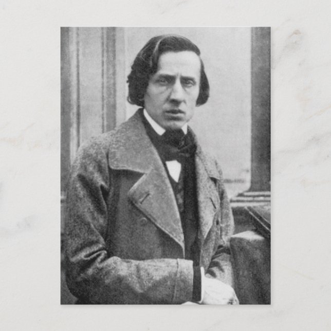 Carte Postale La seule photo connue de Frédéric Chopin (Devant)