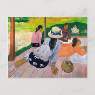 Carte Postale La sieste de Paul gauguin