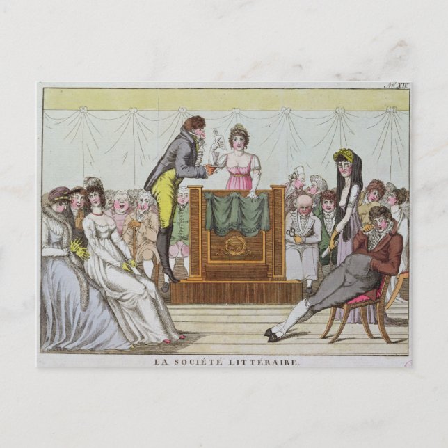 Carte Postale La société littéraire (Devant)