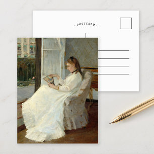 Carte Postale La soeur de l'artiste à la fenêtre   Berthe Moriso