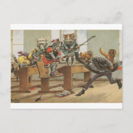 Carte Postale La souris en classe, Arthur Thiele
