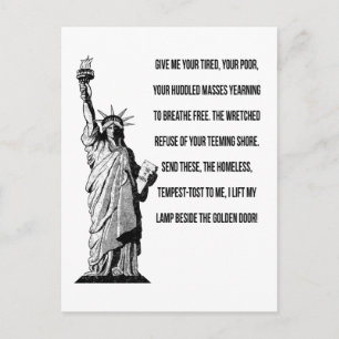 Carte Postale La Statue de la Liberté Le Nouveau Colossus