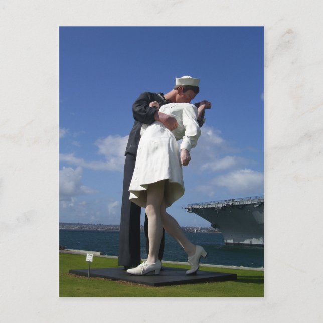 Carte Postale La statue du baiser (Devant)