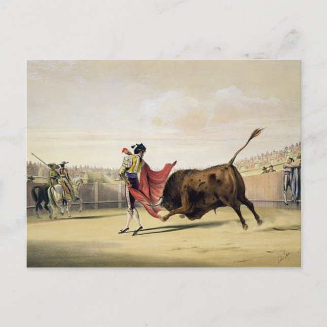 Carte Postale La Suete de la Capa, 1865 (colour litho) (Devant)
