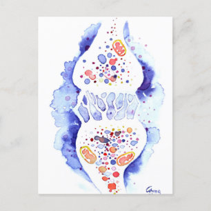 Carte Postale La synapse et le nerf impulse toile d'impression d
