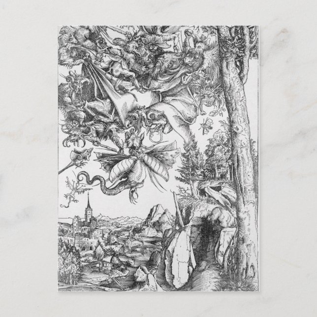 Carte Postale La tentation de Saint-Antoine, 1506 (Devant)