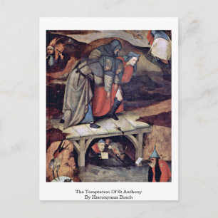 Carte Postale La Tentation De Saint Antoine Par Hieronymus Bosch
