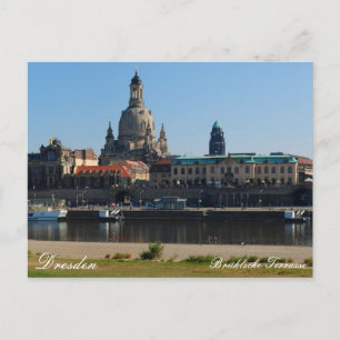 Carte Postale La terrasse de Brühl à Dresde