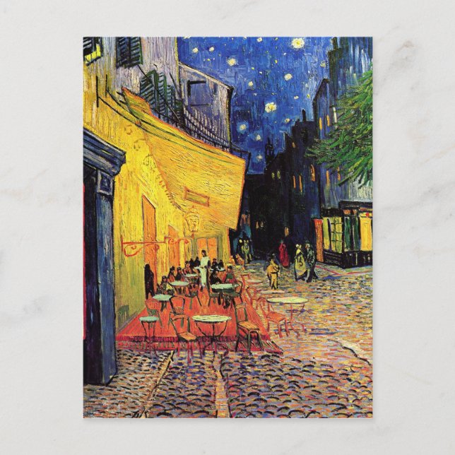 Carte Postale La terrasse de café dans Arles, la nuit - Van Gogh (Devant)