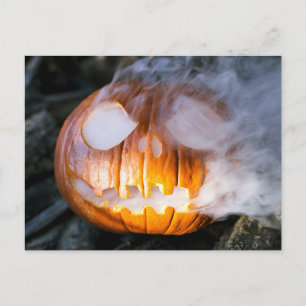 Carte Postale La tête Jack-o-Lantern d'un cavalier sans tête